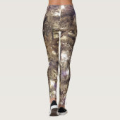 Illuminierte silberne Weihnachtsbaum-Leggings Leggings (Rückseite)