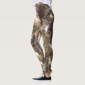 Illuminierte silberne Weihnachtsbaum-Leggings Leggings (Links)