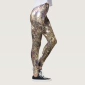 Illuminierte silberne Weihnachtsbaum-Leggings Leggings (Rechts)