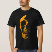 Illuminierte Skull Orange Paint Creation T-Shirt (Vorderseite)