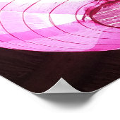 Illuminierte Träume: Plakat mit weichem rosa Licht (Ecke)