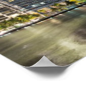 Illuminierte Türme am Wasser des Miami River Poster (Ecke)