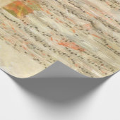 Illuminierte Weihnachtsmusik Geschenkpapier (Ecke)
