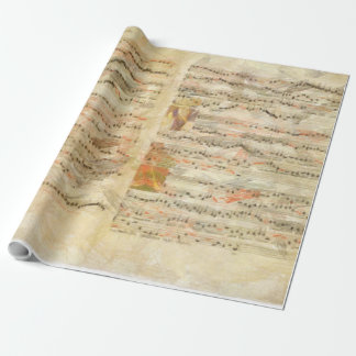 Illuminierte Weihnachtsmusik Geschenkpapier