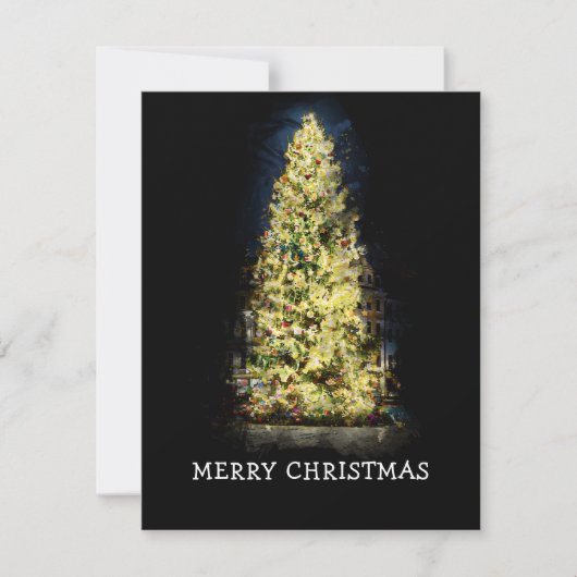 Illuminierter Weihnachtsbaum (Vorderseite)