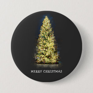 Illuminierter Weihnachtsbaum Button