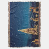 Illuminierter Weihnachtsbaum: Dämmerlicher Innenho Decke (Vorderseite Vertikal)