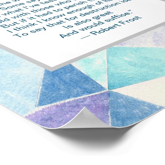 Illuminierter Winter Poster (Ecke)