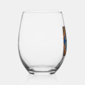 Illuminiertes anfängliches E Weinglas Weinglas Ohne Stiel (Rechts)