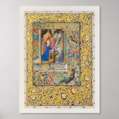 Illuminiertes Annunziationspopster mit Goldfolie Foliendrucke (Vorderseite)