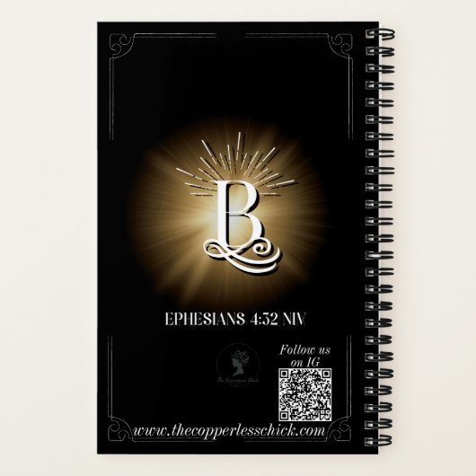 Illuminiertes Journal B Notizblock (Rückseite)