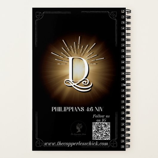 Illuminiertes Journal D Notizblock (Rückseite)