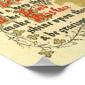 Illuminiertes Manuskript der Dreifaltigkeit Poster (Ecke)