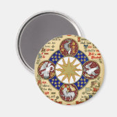 Illuminiertes Manuskript der Epiphany Magnet (Vorderseite/Rückseite)