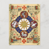 Illuminiertes Manuskript der Epiphany Postkarte (Vorderseite)