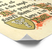 Illuminiertes Manuskript für Septuagesima und Lent Poster (Ecke)