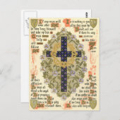 Illuminiertes Manuskript für Septuagesima und Lent Postkarte (Vorne/Hinten)