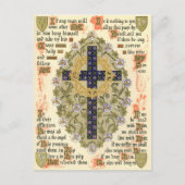 Illuminiertes Manuskript für Septuagesima und Lent Postkarte (Vorderseite)