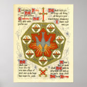 Illuminiertes Manuskript für Whitsuntide Poster (Vorne)