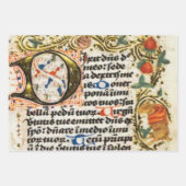 Illuminiertes Manuskript Geschenkpapier Set (Vorderseite 3)