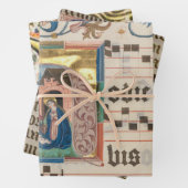 Illuminiertes Manuskript Geschenkpapier Set (Beispiel)