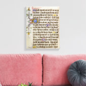 Illuminiertes Manuskript Leinwanddruck (Insitu (Wohnzimmer))