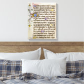Illuminiertes Manuskript Leinwanddruck (Insitu (Schlafzimmer))