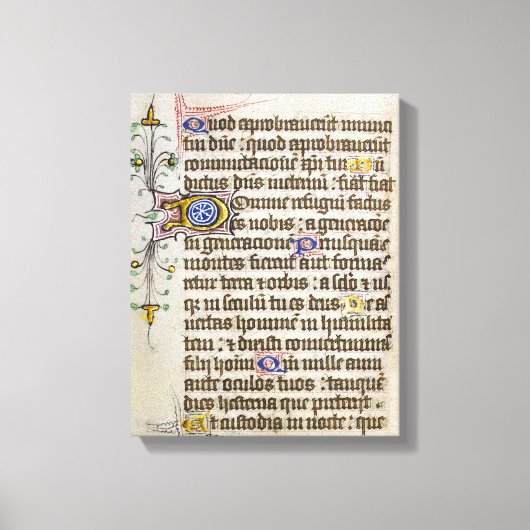 Illuminiertes Manuskript Leinwanddruck (Vorderseite)