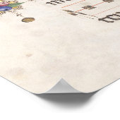 Illuminiertes Manuskript mittelalterlicher Musik | Poster (Ecke)