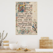 Illuminiertes Manuskript Poster (Küche)