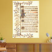 Illuminiertes Manuskript-Poster Leinwanddruck (Insitu (Wohnzimmer))