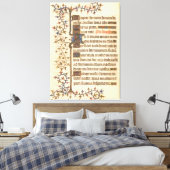 Illuminiertes Manuskript-Poster Leinwanddruck (Insitu (Schlafzimmer))