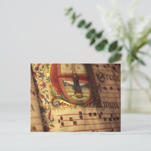 Illuminiertes Manuskript Postkarte (Stehend Vorderseite)