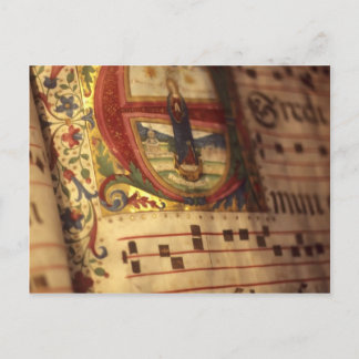 Illuminiertes Manuskript Postkarte