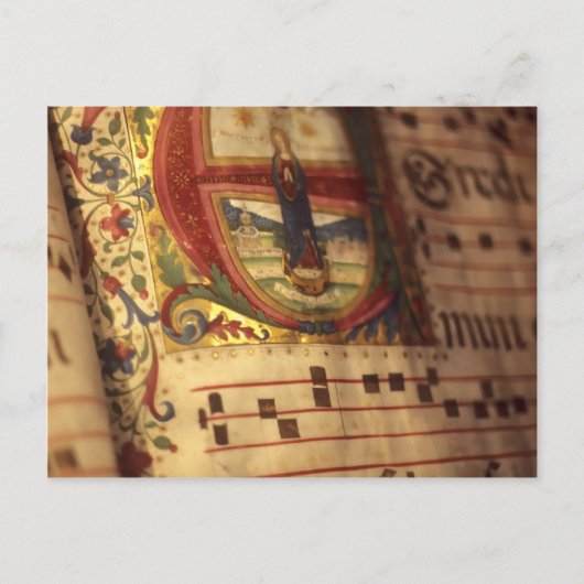 Illuminiertes Manuskript Postkarte (Vorderseite)