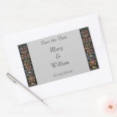 Illuminiertes Manuskript Save the Date Aufkleber (Umschlag)