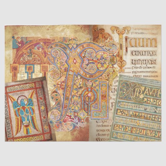 Illuminiertes Manuskript-Tissue-Papier Seidenpapier (Vorderseite)