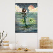 "Illuminiertes Meer" Meerjungfrau von Molly Harris Poster (Küche)