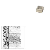 Illuminiertes mittelalterliches Manuskript #1 Gummistempel (Stempel)