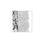 Illuminiertes mittelalterliches Manuskript #1 Gummistempel (Prägung)