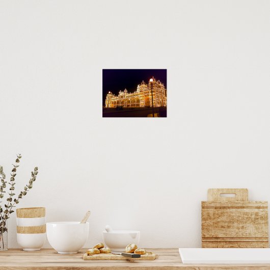 Illuminiertes Mysore Palace Poster (Küche)