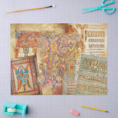 Illuminiertes Papiermuster für Manuskripte Seidenpapier (Basteln)