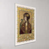 Illuminiertes Pfau-Maiden-Poster Morris Inspiriert Foliendrucke (Ablage )