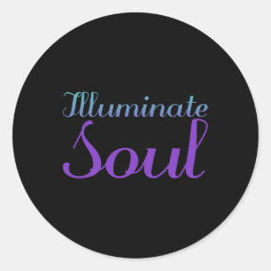 Illuminiertes Soul Suizidprävention Aufklärung Inv Runder Aufkleber