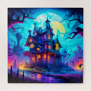 Illuminiertes Spukhaus Puzzle