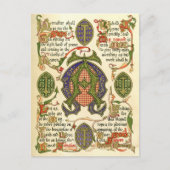 Illuminiertes Symbol, das das Adventfestival darst Postkarte (Vorderseite)