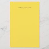 Illuminierung Gelbgraues Budget Hochzeit Einladung (Rückseite)