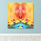 Illuminöse gearbeitete Canvas Print Leinwanddruck (Insitu (Holzboden))