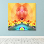 Illuminöse gearbeitete Canvas Print Leinwanddruck (Insitu (Holzboden))