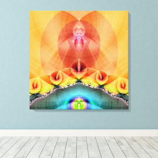 Illuminöse gearbeitete Canvas Print Leinwanddruck (Insitu (Holzboden))
